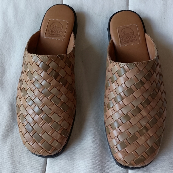 NWOT Decoys By Auditions Woven Tan Genuine Leather Womens Shoes_8 - Picture 1 of 8